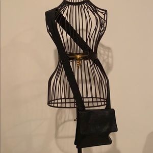 Authentic Chanel black CC shoulder cross body bag
